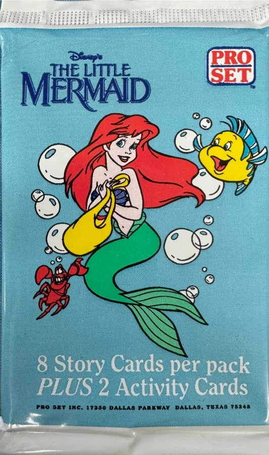 RARE 1991 Pro Set Disney The Little Mermaid Pack