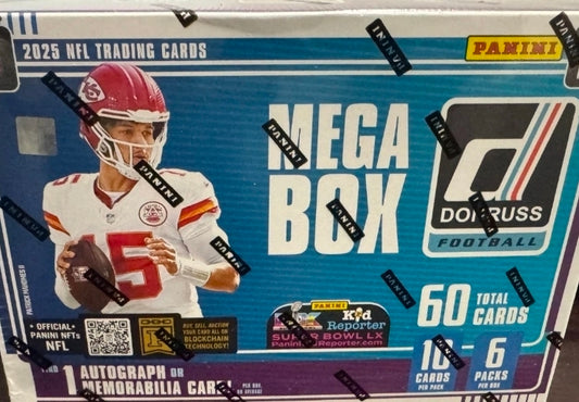 2025 Panini Donruss Football Mega Box - One autograph or memorabilia hit!