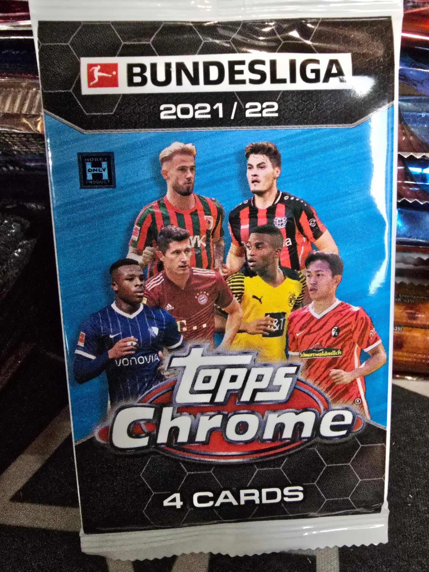 2021-2022 Topps Chrome Bungesliga Soccer Futbol Hobby Pack