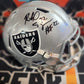 Richard Seymour Auto Full Size Helmet Raiders Beckett COA Hall Of Fame Script