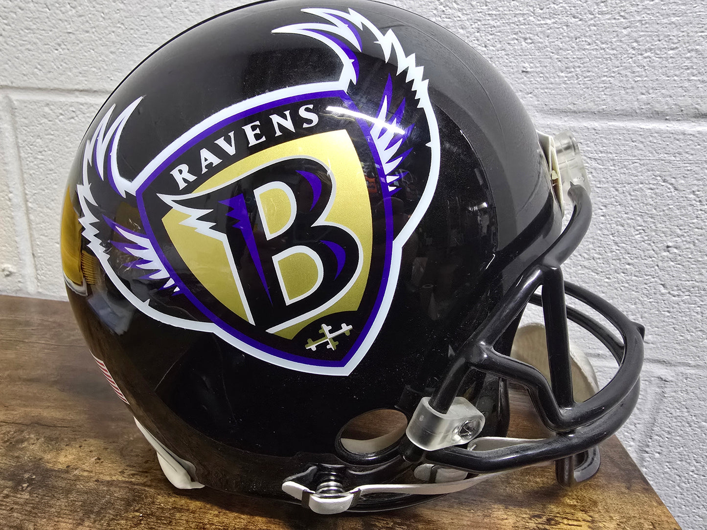 RARE Baltimore Ravens AUTHENTIC Full Size Helmet 90s Wing Logo