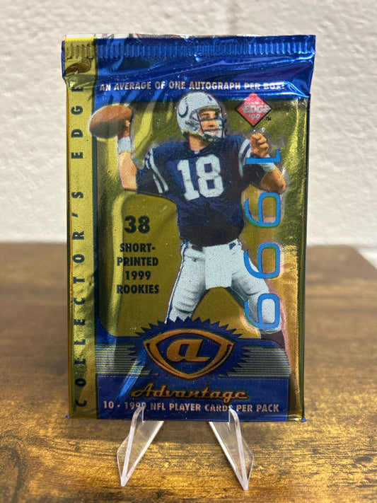 RARE 1999 Collector's Advantage Edge Choice Football Hobby Pack