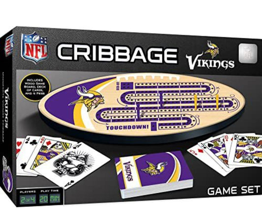 NEW with no box - MasterPieces NFL Minnesota Vikings Cribbage Game Set, Assorted, 14" x 40" (41961)