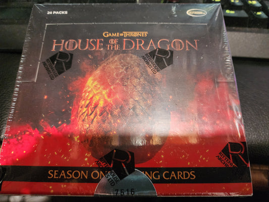 NEW AND SEALED - House of Dragon Season 1 Game of Thrones Rittenhouse HOBBY BOX! 24 packs