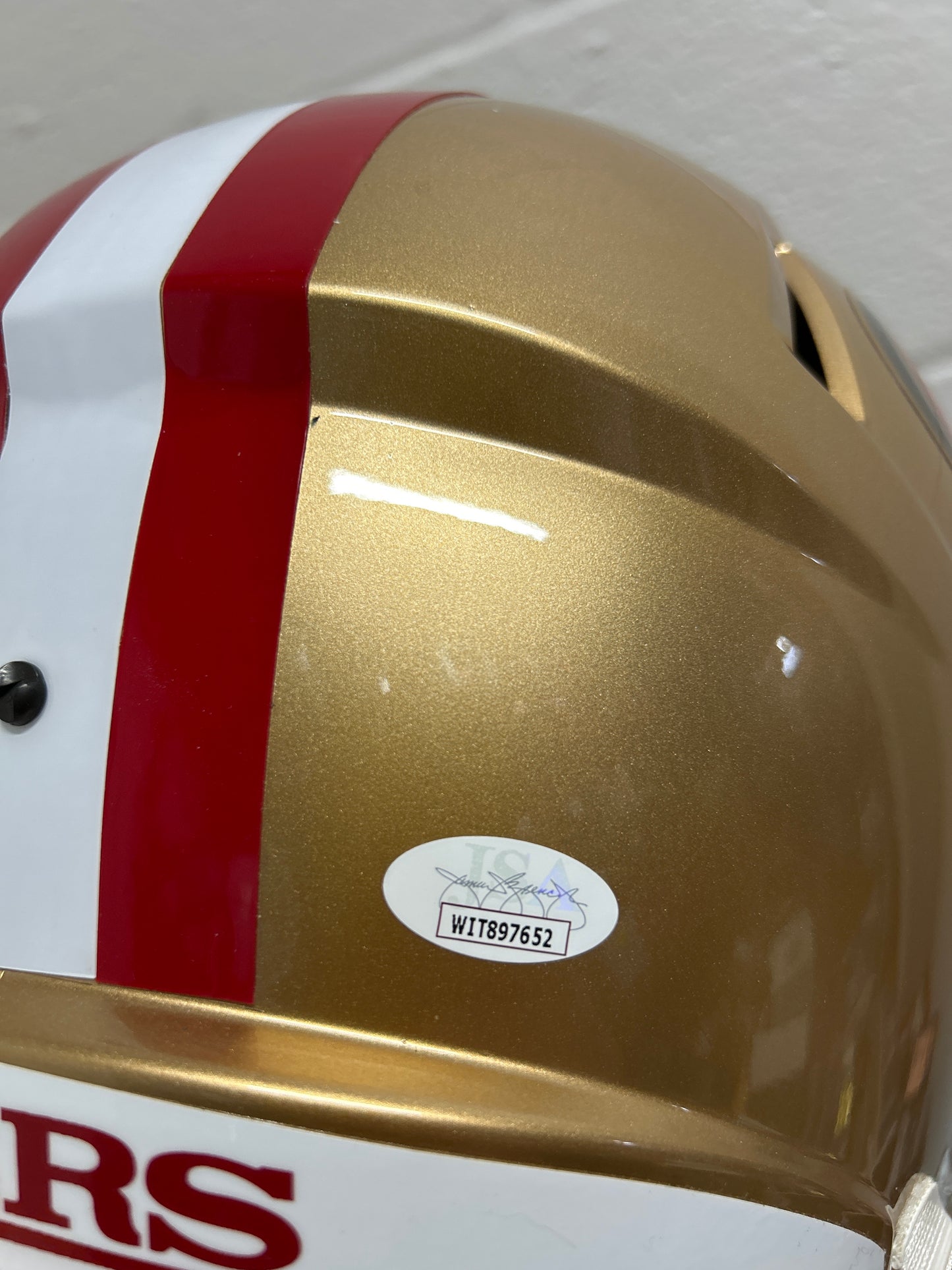 Terrell Owens 49ers Full Size Helmet JSA COA