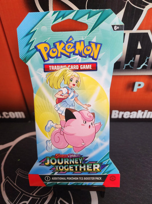 SLEEVED PACK! Pokemon Scarlet & Violet Journey Together Booster Pack Personal Break | 10 Cards and 1 basic energy!