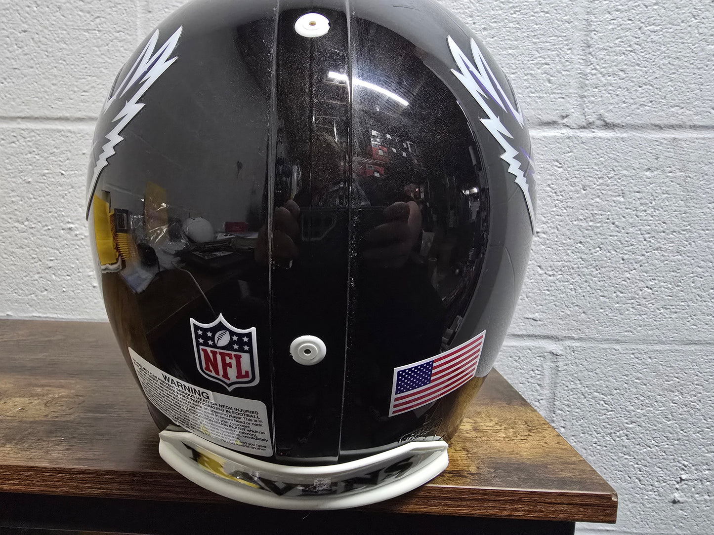 RARE Baltimore Ravens AUTHENTIC Full Size Helmet 90s Wing Logo