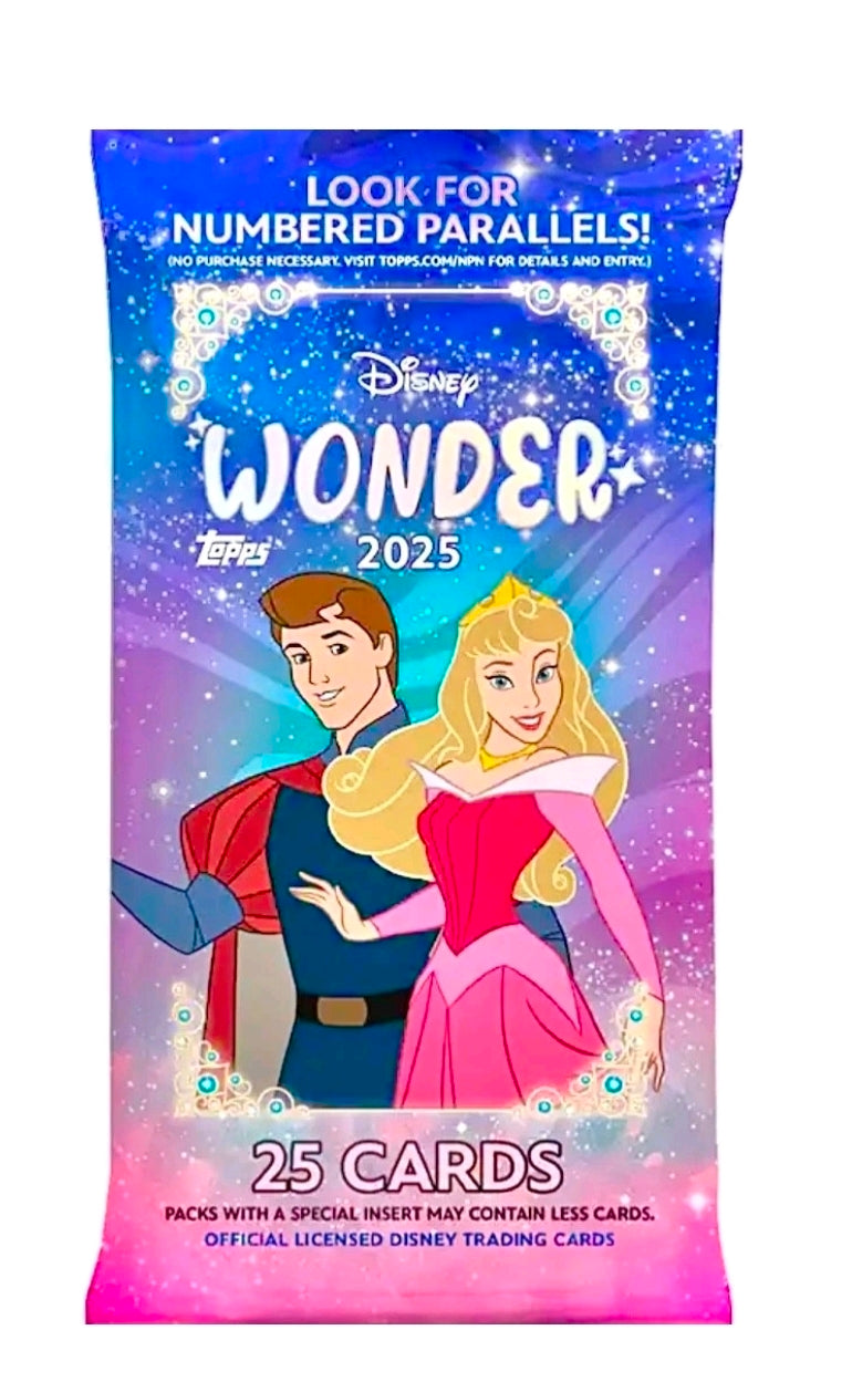 2025 Topps Disney Wonder Fat Pack Hanger - 25 cards!