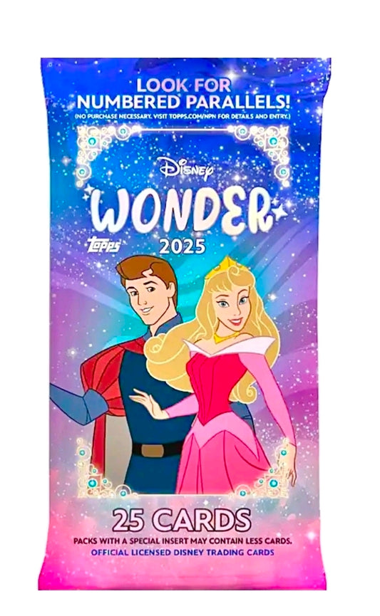 2025 Topps Disney Wonder Fat Pack Hanger - 25 cards!