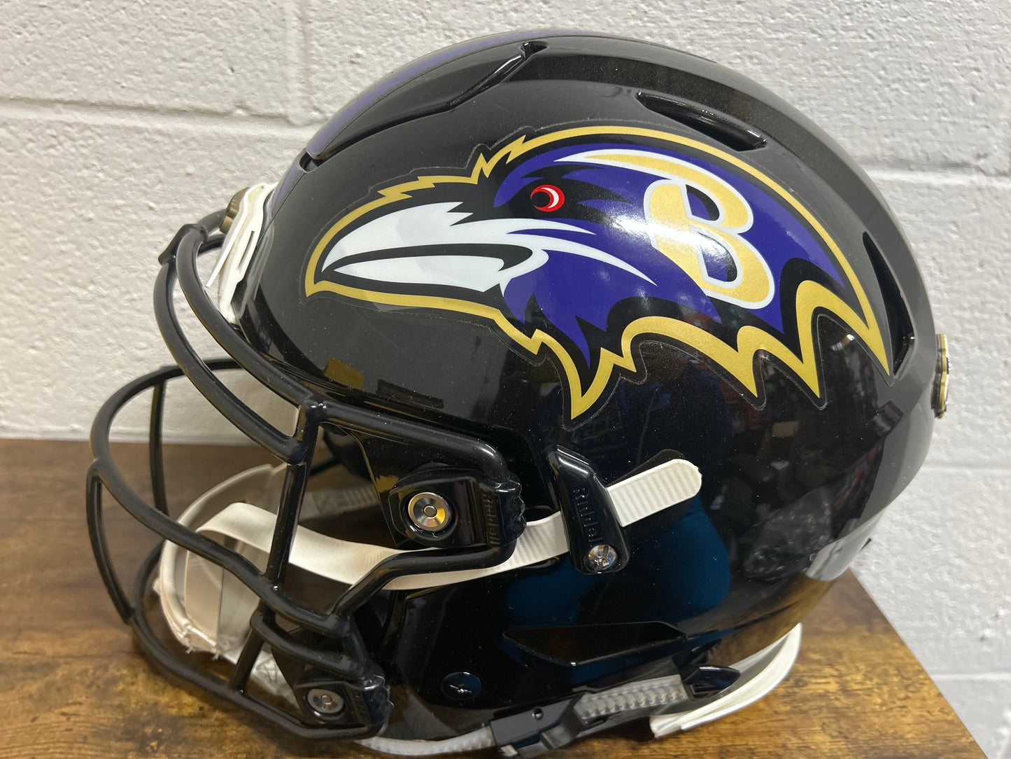 Shannon Sharpe Speed Flex AUTHENTIC Super Bowl XXXV Helmet Beckett COA