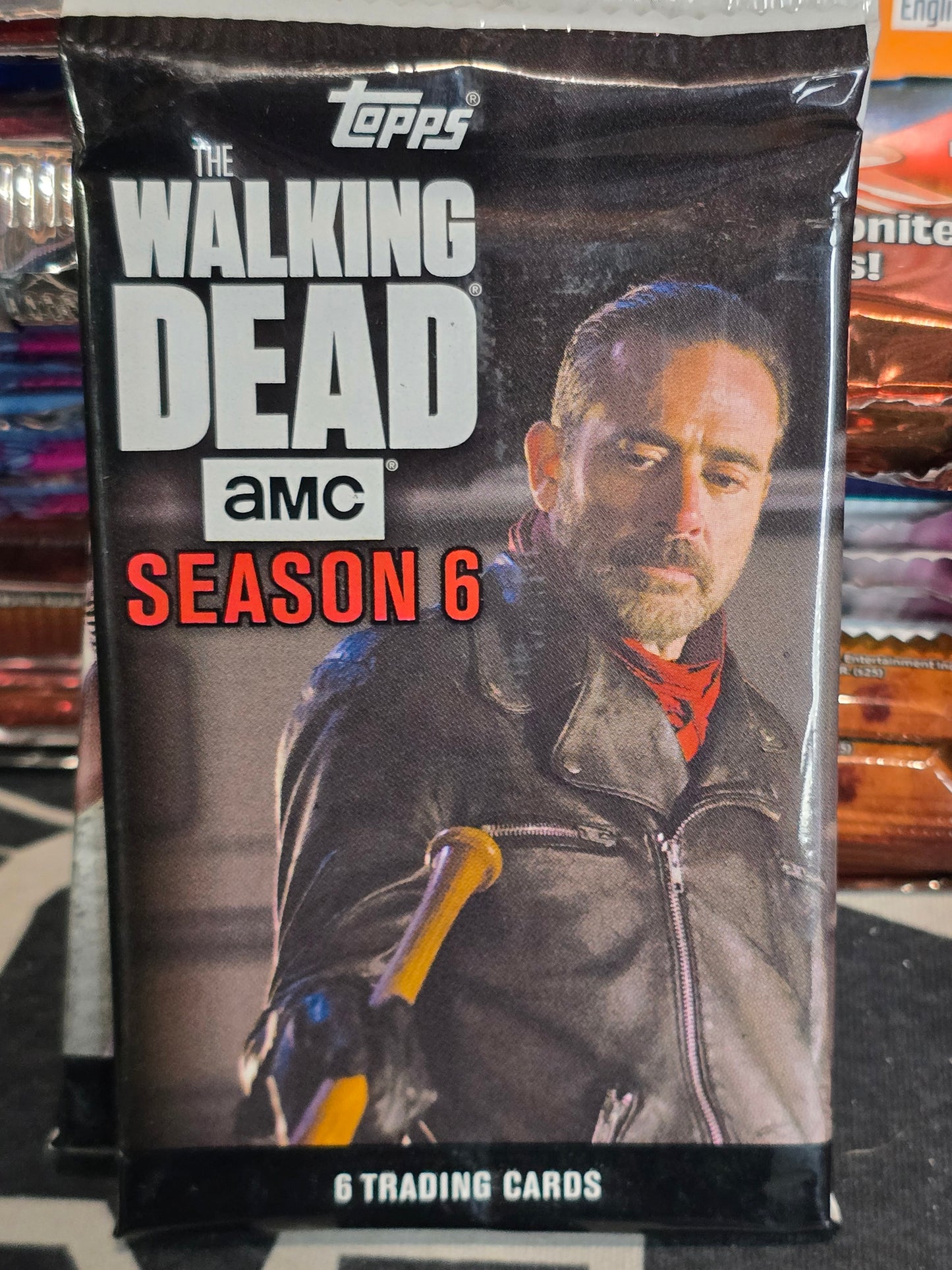 RARE Topps AMC The Walking Dead Season 6 TWD Hobby Pack