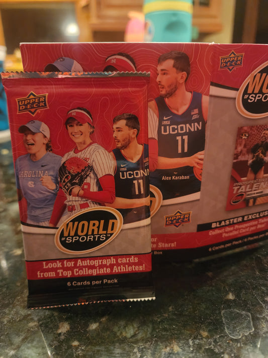 Upper Deck World of Sports 2025 Volume 1 Blaster Pack