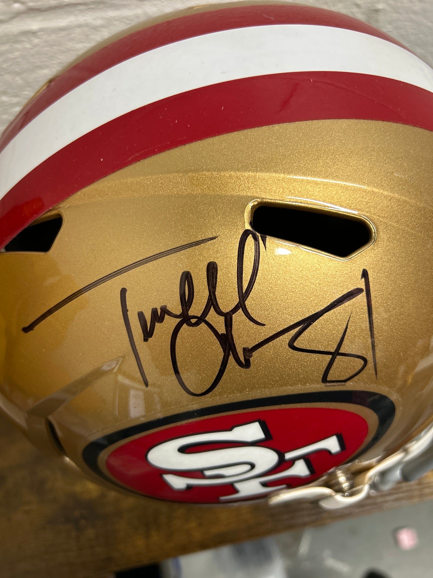 Terrell Owens 49ers Full Size Helmet JSA COA