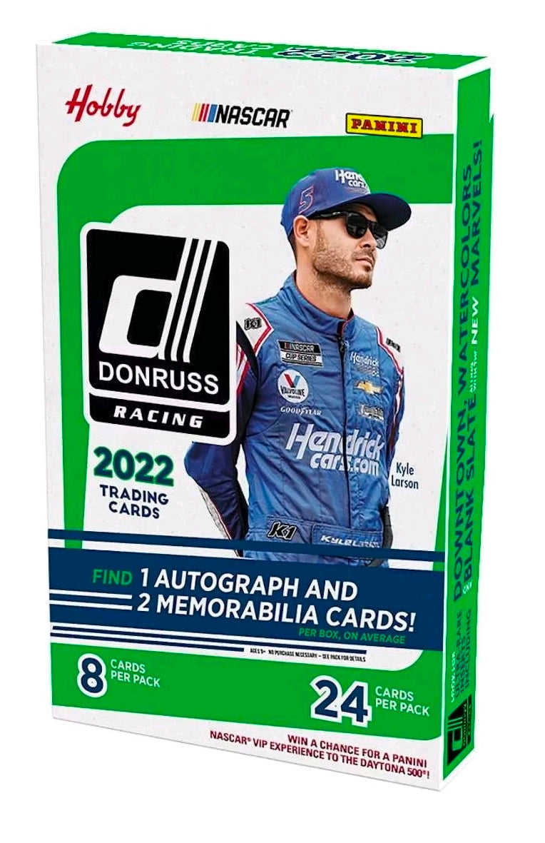 2022 Panini Donruss NASCAR Hobby Box - 1 auto and 2 mem hits!