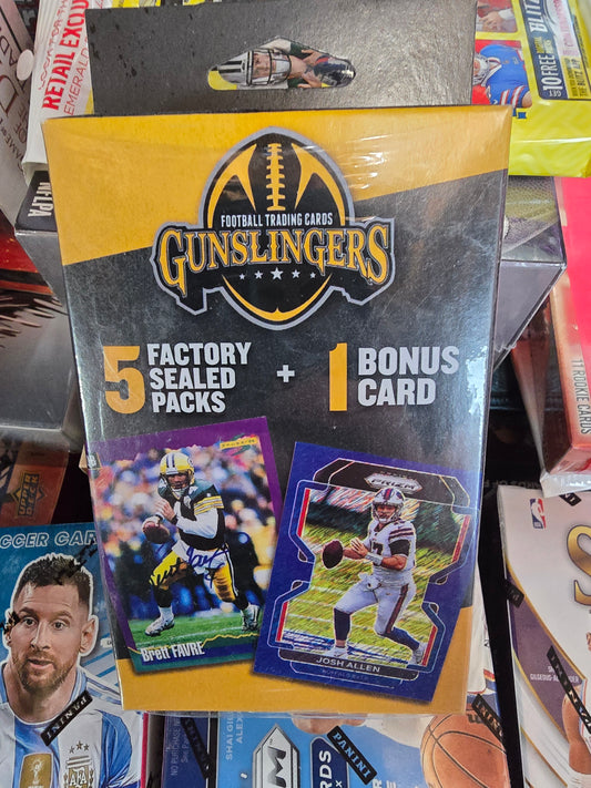Gunslingers Hanger Box - 5 Sealed Factory Packs + 1 Rookie Card/Box!