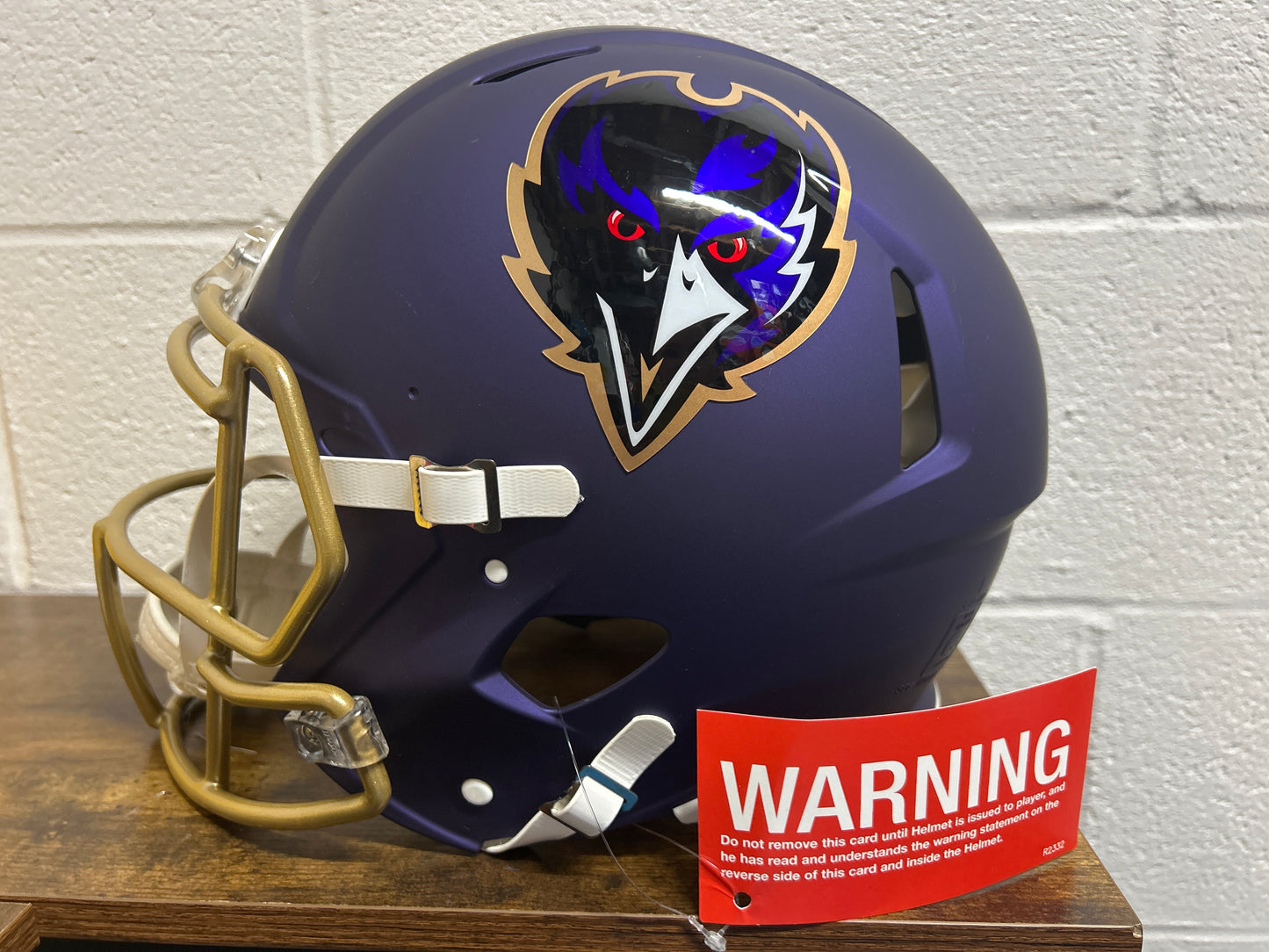 Derrick Henry Ravens Full Size New Alternate Helmet Beckett COA