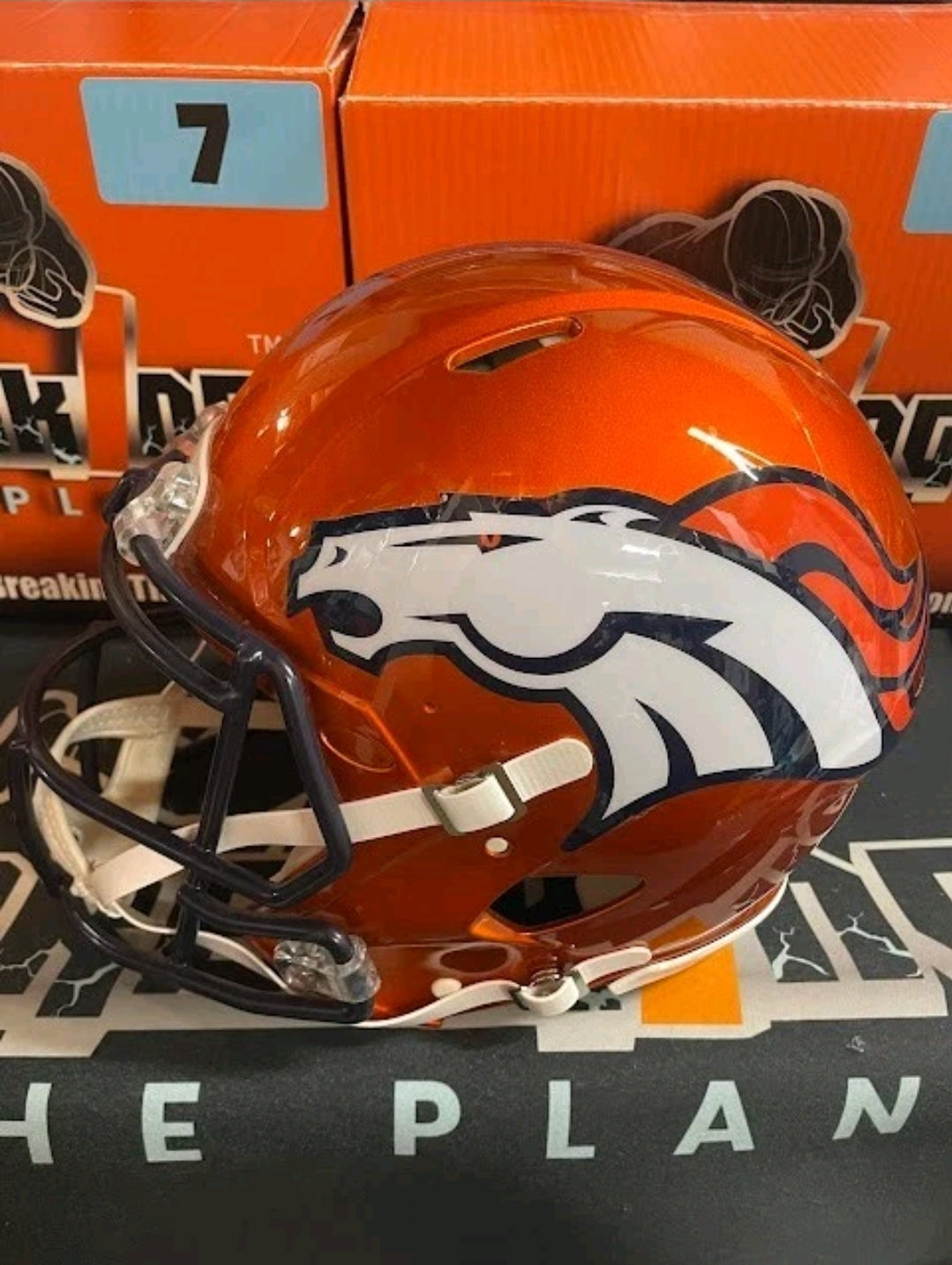 Russell Wilson Autographed FLASH Authentic Broncos Full Size Fanatics COA