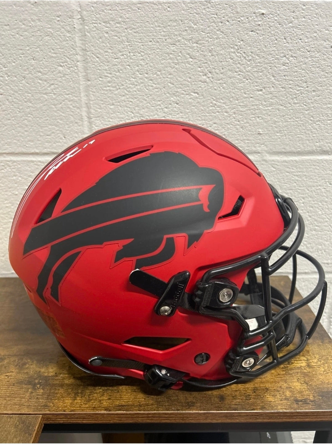Josh Allen Speedflex Auto AUTHENTIC Rave Bills Full Size Helmet Beckett COA