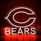 Chicago Bears Neon Sign Light for Wall Decor Football Team Led for Man Cave