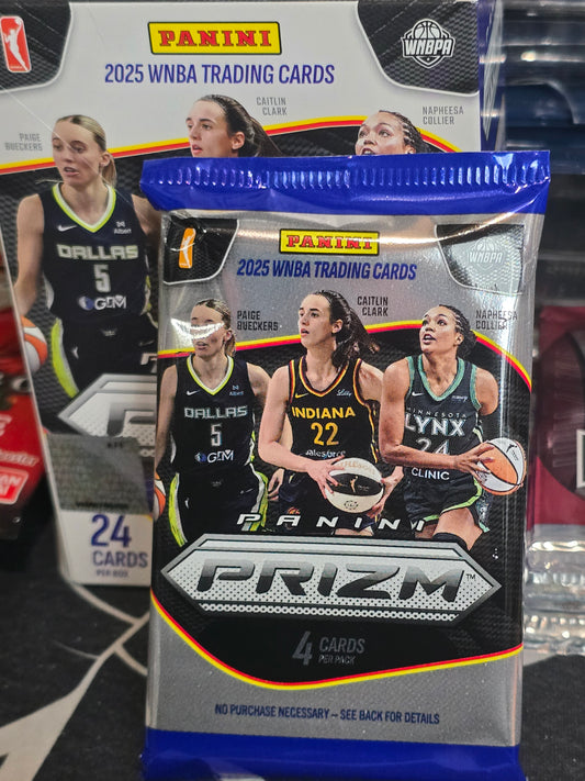 One Pack from 2025 WNBA Prizm Basketball Blaster! Chase ice prizms!