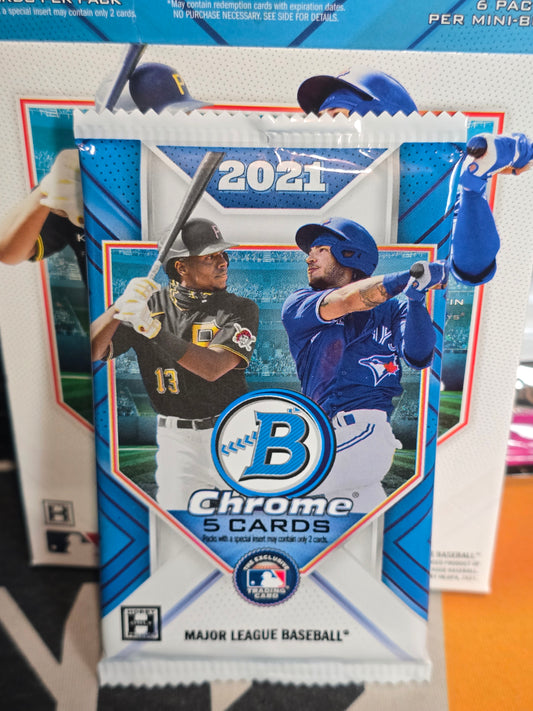 2021 Bowman Chrome Baseball Hobby Pack
