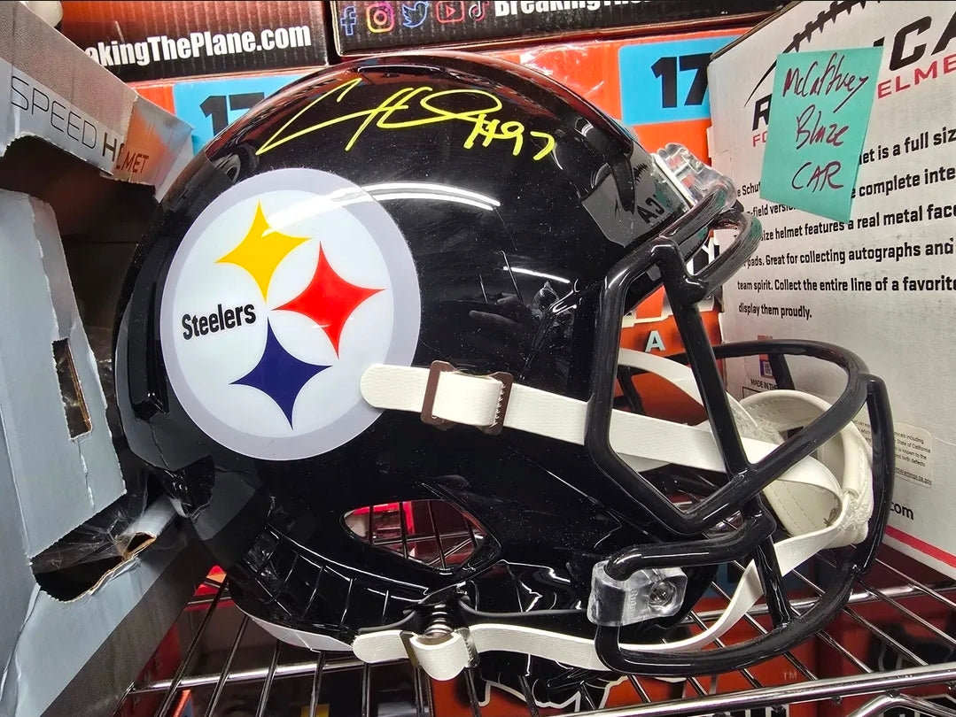 RARE Cam Heyward Autographed JSA COA Steelers Full Size Helmet