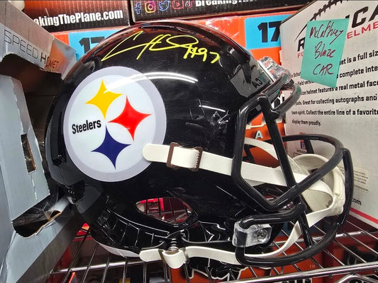 RARE Cam Heyward Autographed JSA COA Steelers Full Size Helmet