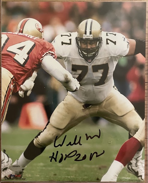 Willie Roaf Autographed 8x10 Photo Beckett COA Saints HOF