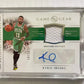 Kyrie Irving Auto NT National Treasures 2018-19 /25 GW Game Worn Patch Mavericks