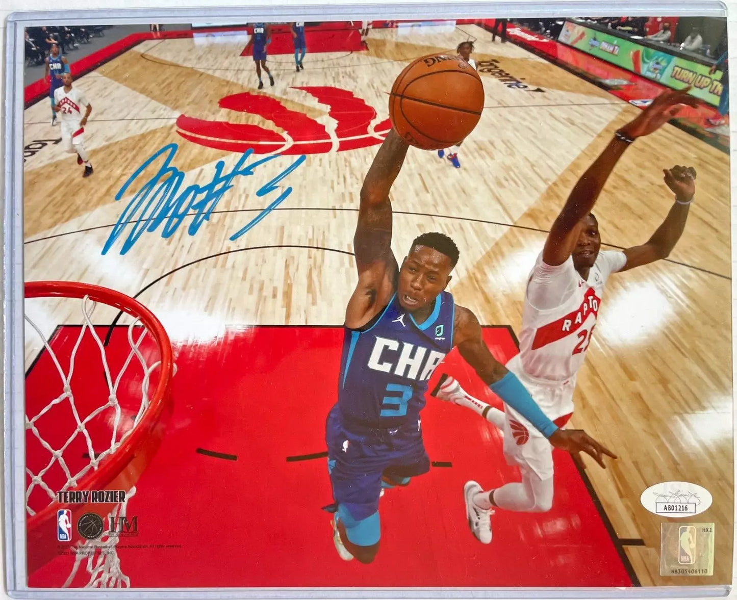 Terry Rozier Hornets Autographed 8x10 Photo with JSA COA - AB01216