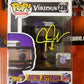 Justin Jefferson Autographed Vikings Funko Pop with Beckett COA