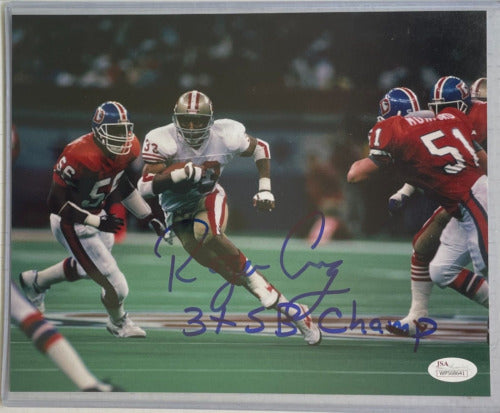 Roger Craig 49ers Autographed 8x10 Photo "3x SB Champ" Inscription With JSA COA