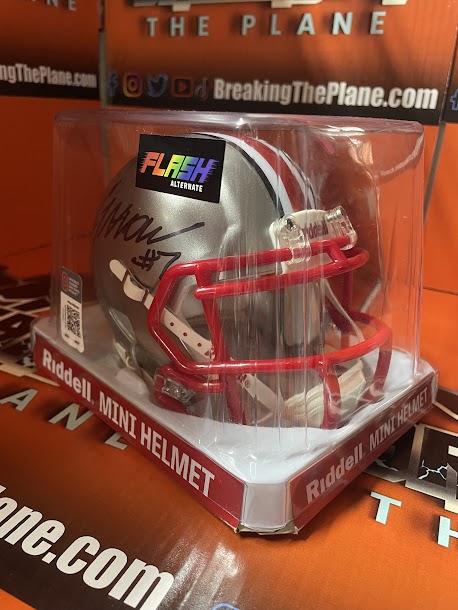 CJ Stroud Autographed Flash Specialty Mini Helmet Ohio State Buckeyes College Texans Beckett COA