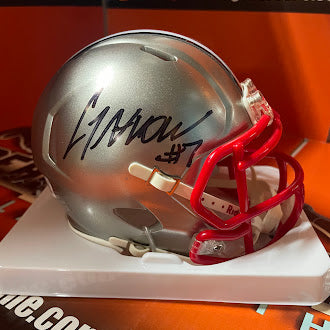 CJ Stroud Autographed Flash Specialty Mini Helmet Ohio State Buckeyes College Texans Beckett COA