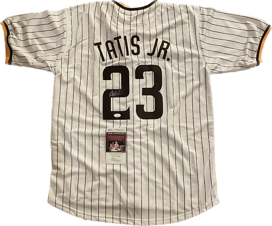 Fernando Tatis Autographed Padres Custom Jersey JSA COA Baseball